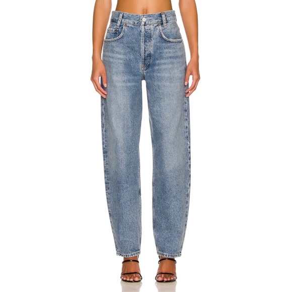 Agolde Denim - NWT AGOLDE Tapered Baggy High Rise Jeans in Passenger Blue - Size 33